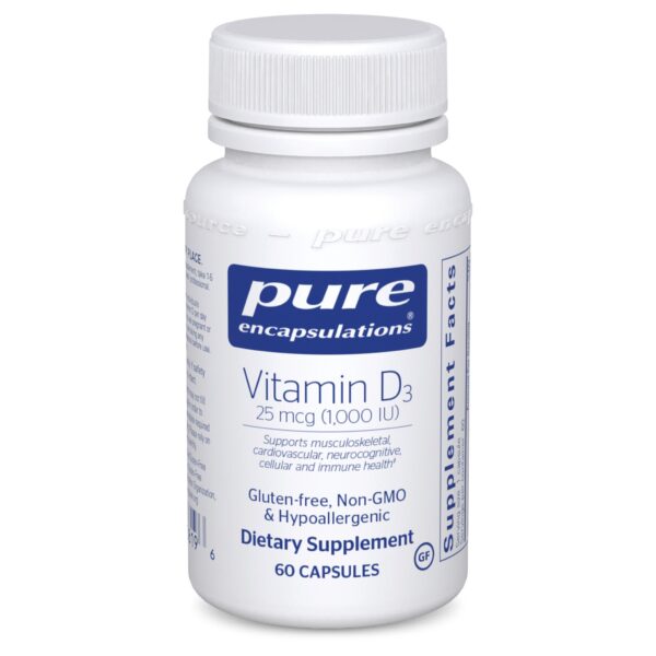 Vitamin D3 25 mcg (1,000 IU) 60's